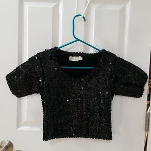 Moda Int'l sequined crop top
